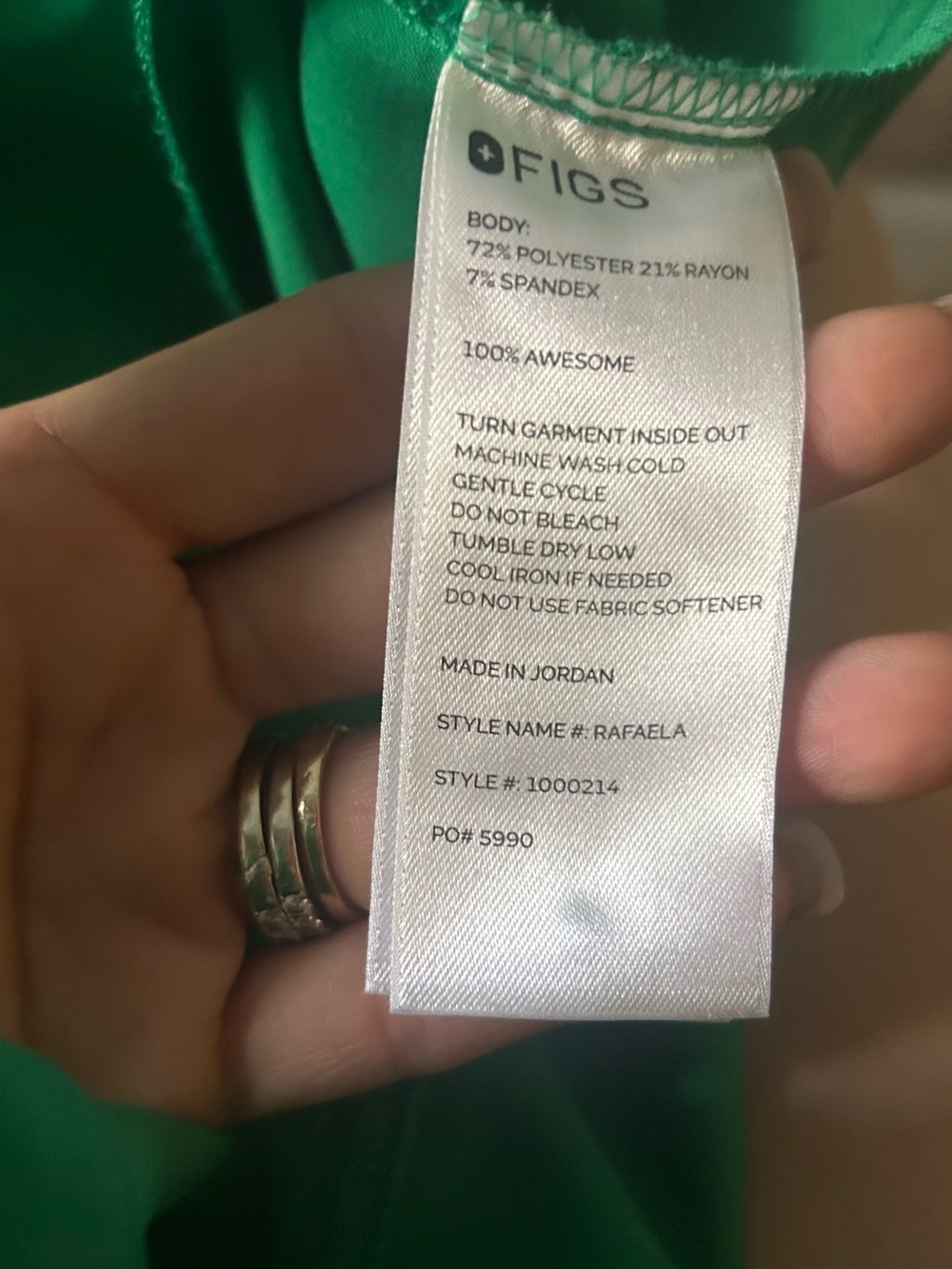 FIGS SET Rafaela & Zamora Jogger Technical Scrub Set Emerald Green 😇🩺 - Picture 11 of 11